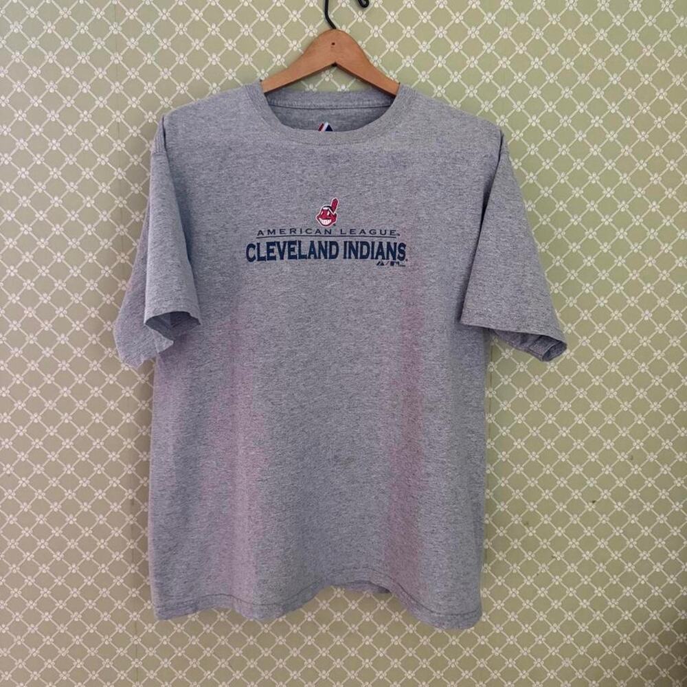 Vintage 2009 vintage grey Cleveland Indians graphic t shirt